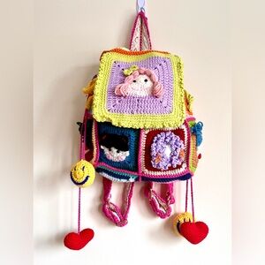Handmade crochet Kawaii backpack